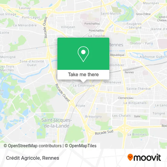 Crédit Agricole map