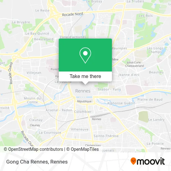 Gong Cha Rennes map