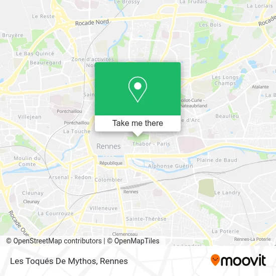 Les Toqués De Mythos map