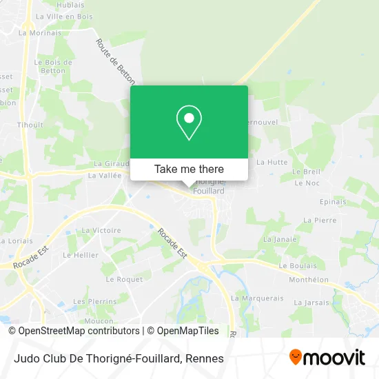 Judo Club De Thorigné-Fouillard map