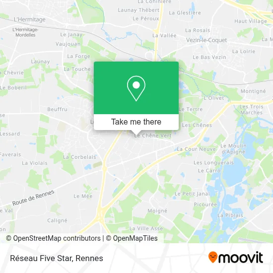 Réseau Five Star map