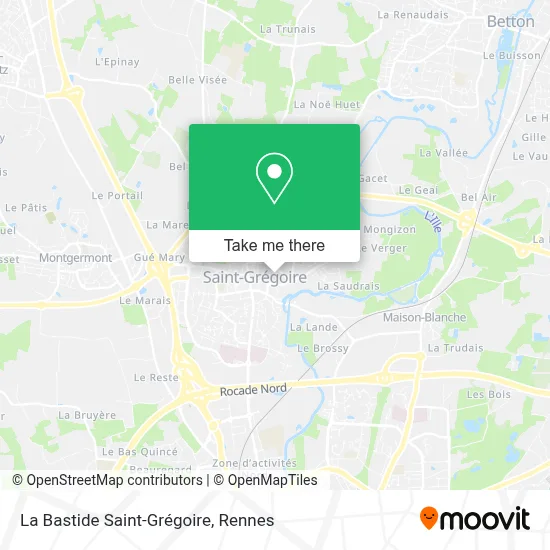 La Bastide Saint-Grégoire map