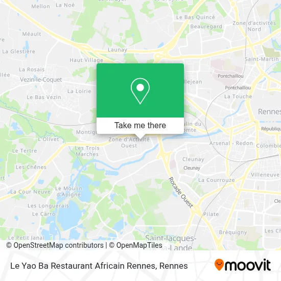 Le Yao Ba Restaurant Africain Rennes map