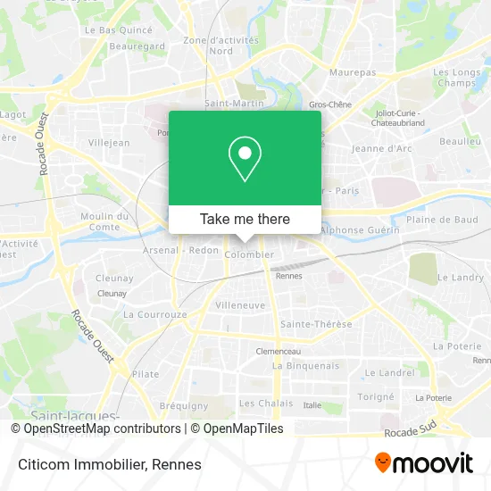 Citicom Immobilier map