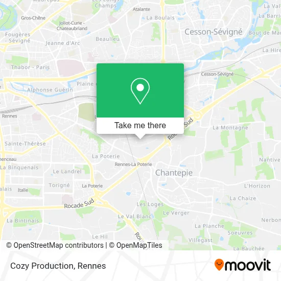 Mapa Cozy Production