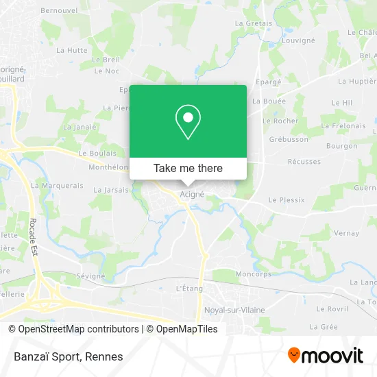 Banzaï Sport map