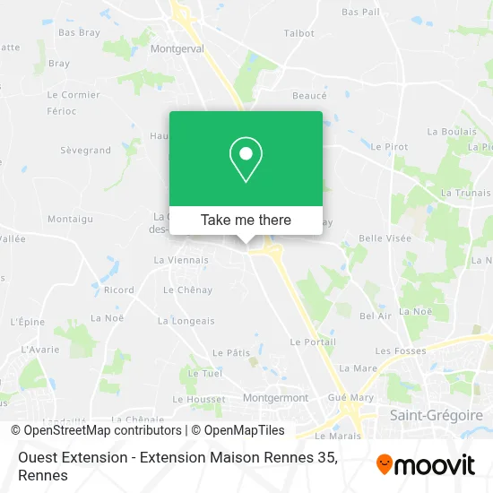 Ouest Extension - Extension Maison Rennes 35 map