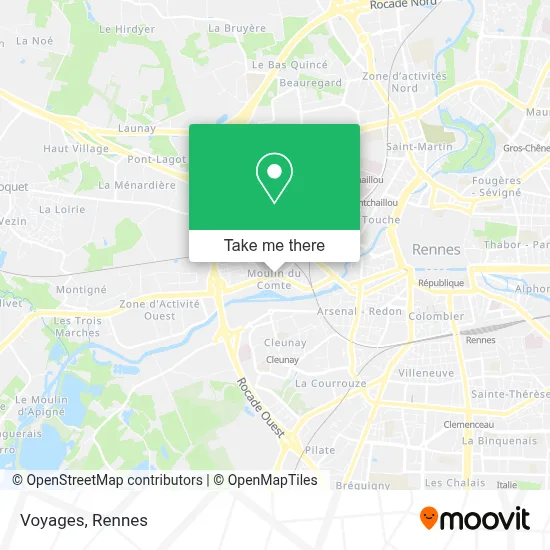 Voyages map