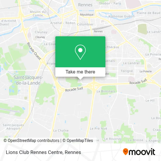 Lions Club Rennes Centre map