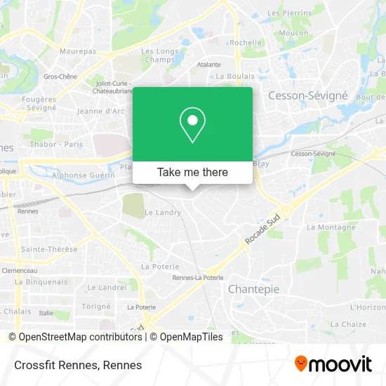 Crossfit Rennes map