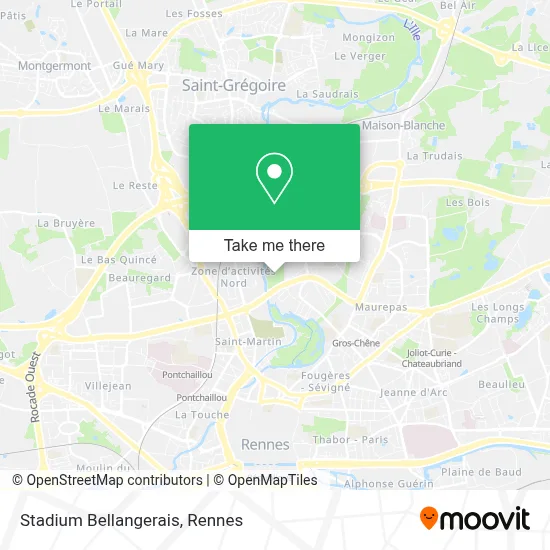 Stadium Bellangerais map