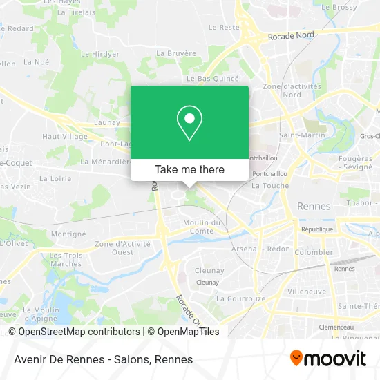 Avenir De Rennes - Salons map