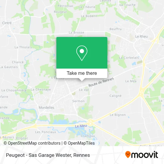 Peugeot - Sas Garage Wester map