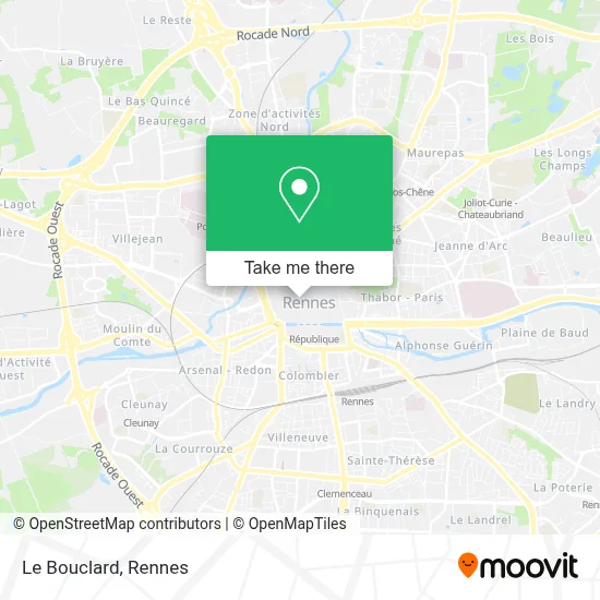 Le Bouclard map