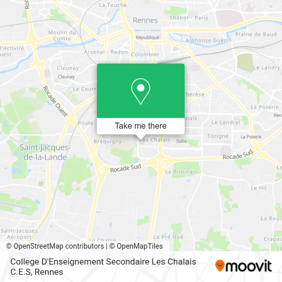 College D'Enseignement Secondaire Les Chalais C.E.S map