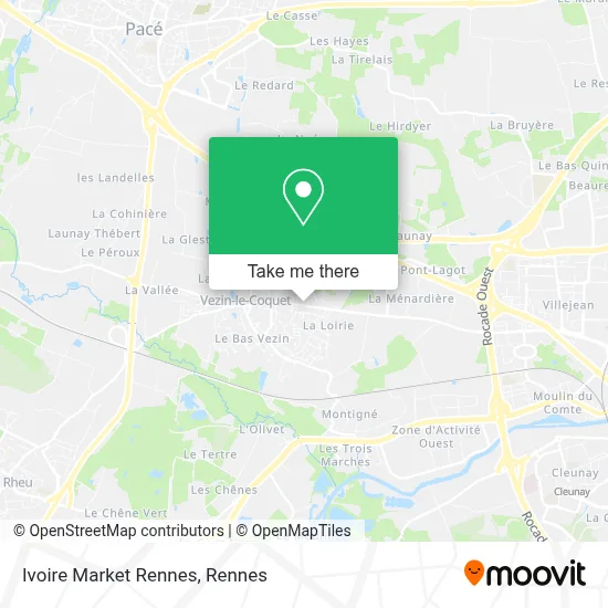 Ivoire Market Rennes map