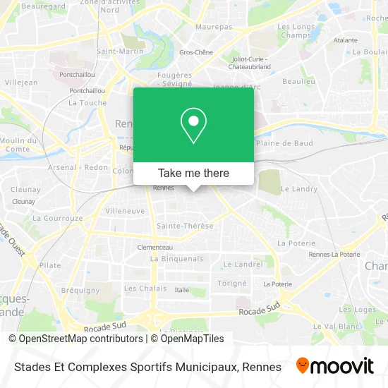 Stades Et Complexes Sportifs Municipaux map