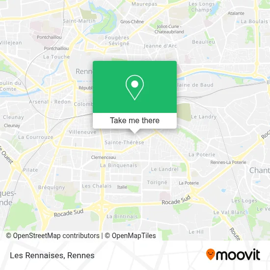 Mapa Les Rennaises