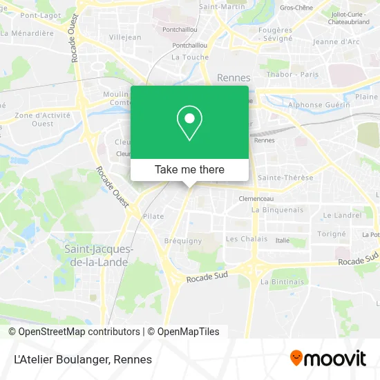 Mapa L'Atelier Boulanger