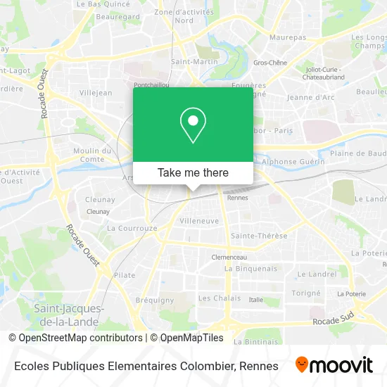 Ecoles Publiques Elementaires Colombier map