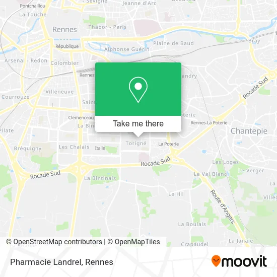 Pharmacie Landrel map