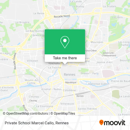 Private School Marcel Callo map