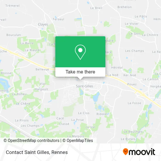 Contact Saint Gilles map