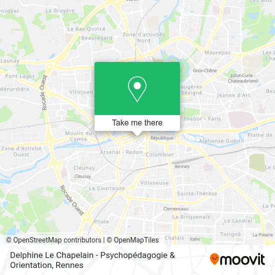 Delphine Le Chapelain - Psychopédagogie & Orientation map