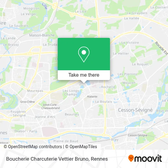 Boucherie Charcuterie Vettier Bruno map