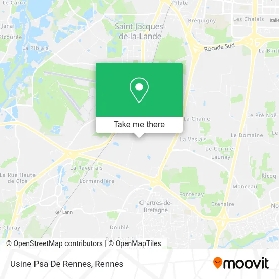 Usine Psa De Rennes map