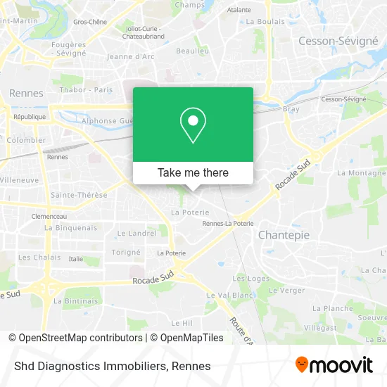 Shd Diagnostics Immobiliers map