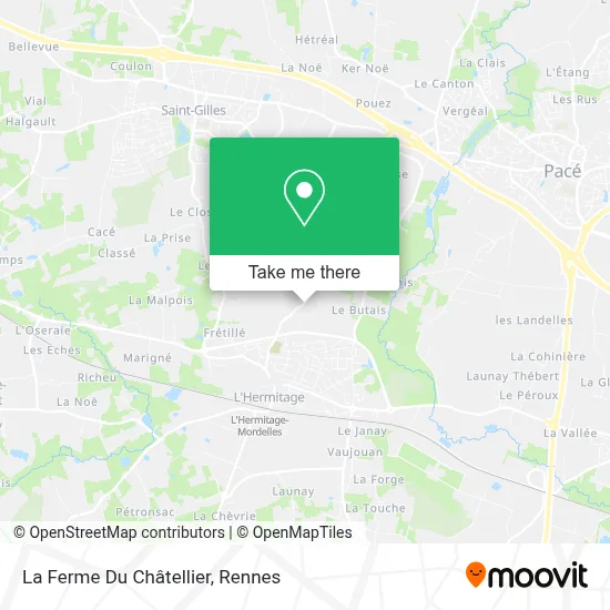 La Ferme Du Châtellier map
