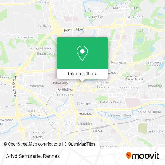 Advd Serrurerie map