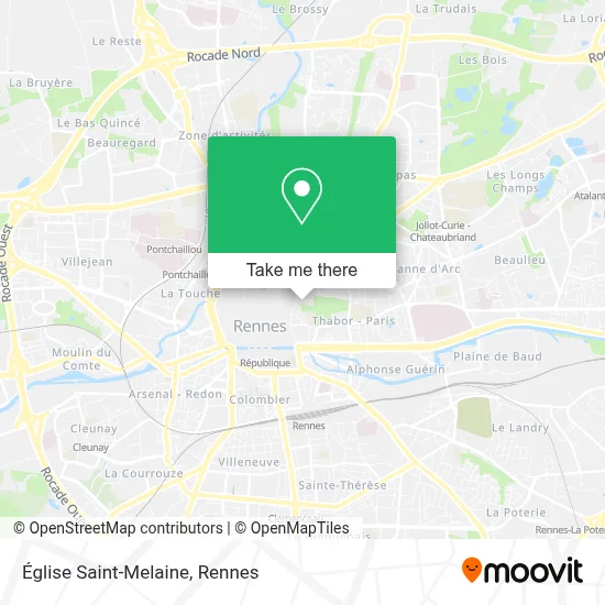 Église Saint-Melaine map