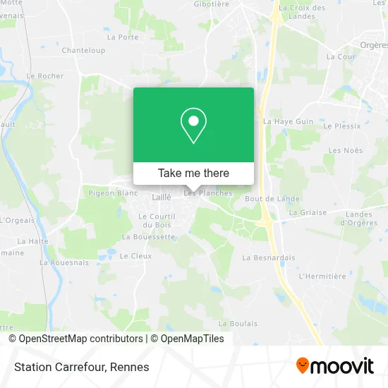 Station Carrefour map