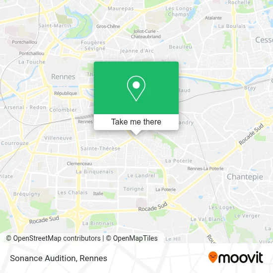 Sonance Audition map