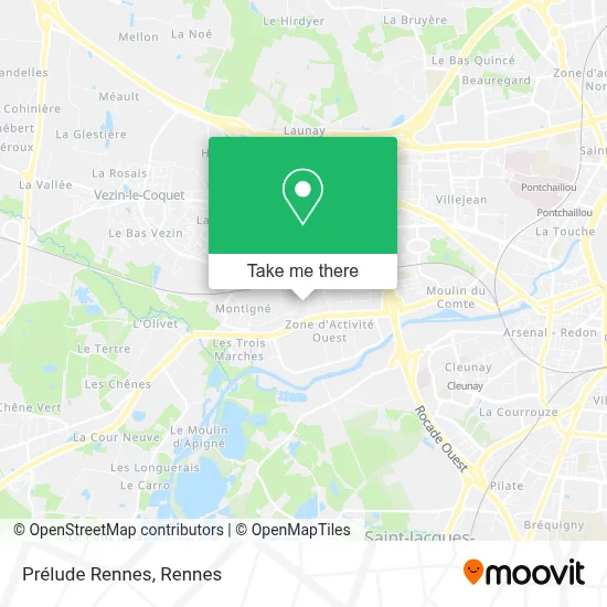 Prélude Rennes map