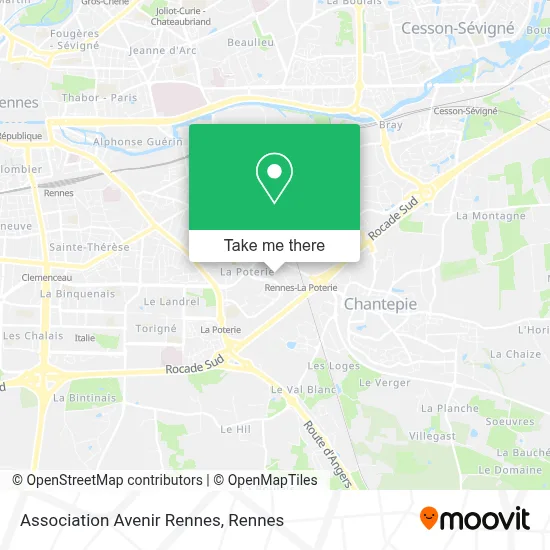 Association Avenir Rennes map