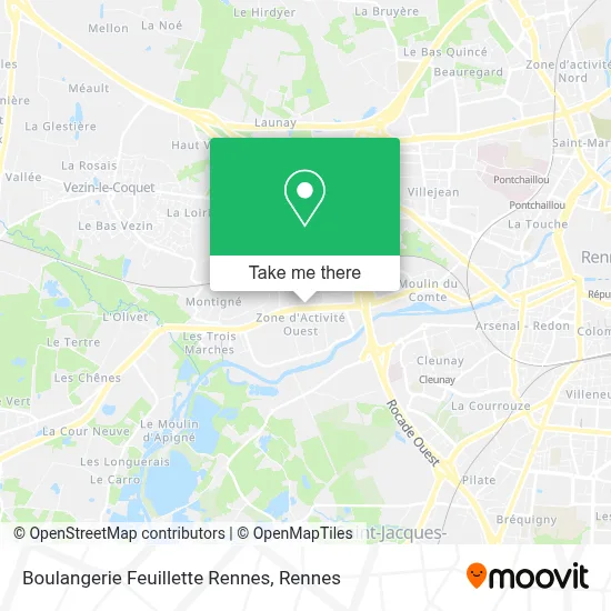 Boulangerie Feuillette Rennes map