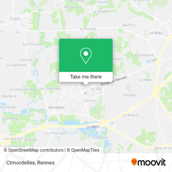 Ctmordelles map