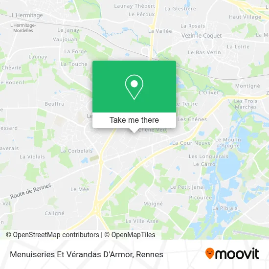 Menuiseries Et Vérandas D'Armor map
