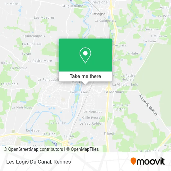 Les Logis Du Canal map