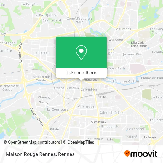 Maison Rouge Rennes map
