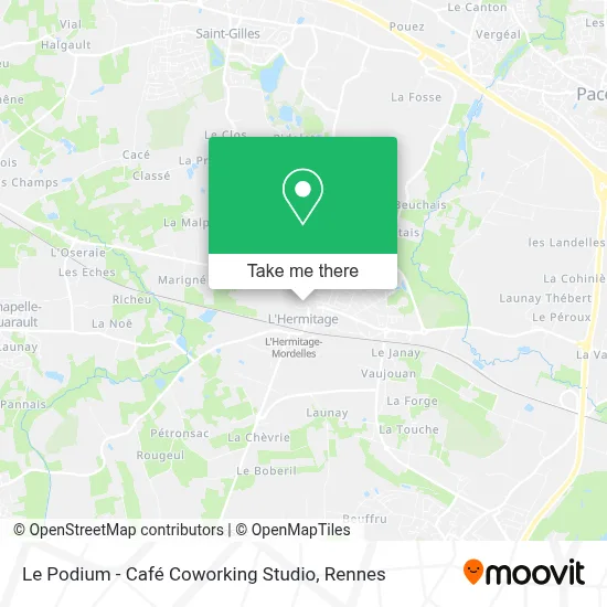 Le Podium - Café Coworking Studio map