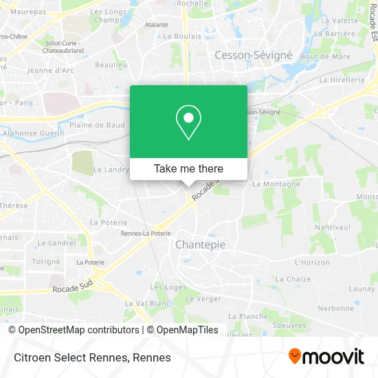 Citroen Select Rennes map