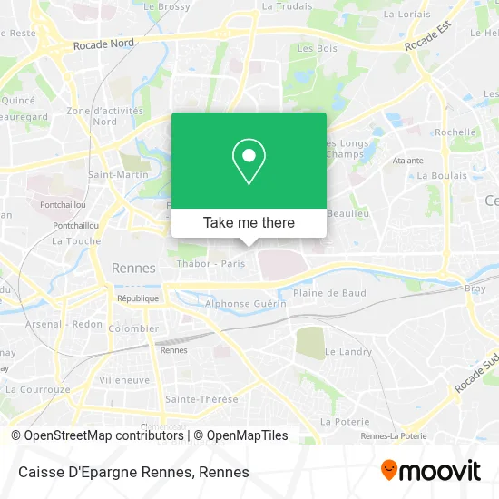 Caisse D'Epargne Rennes map