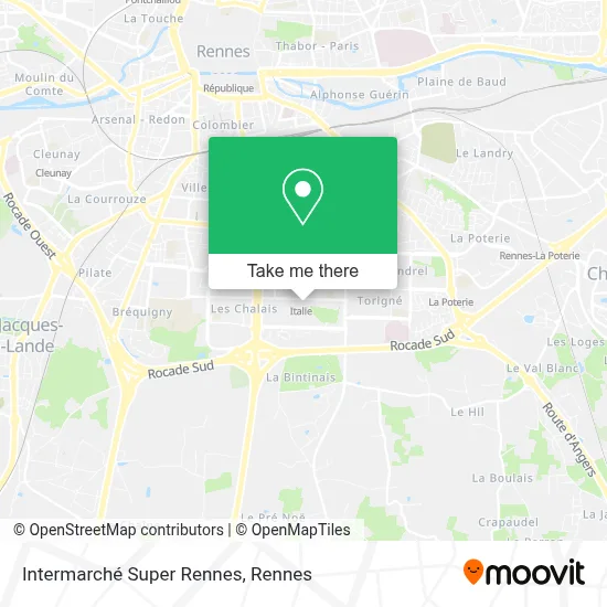 Intermarché Super Rennes map
