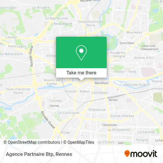 Agence Partnaire Btp map