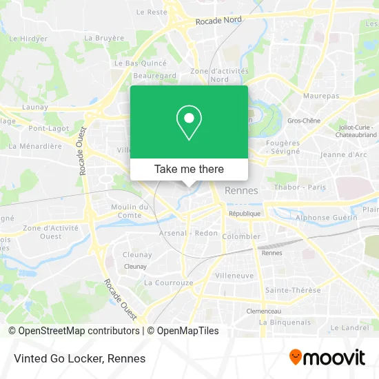Vinted Go Locker map