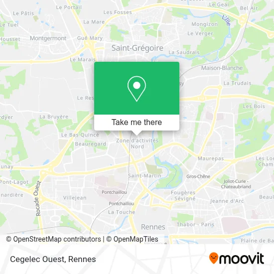 Cegelec Ouest map